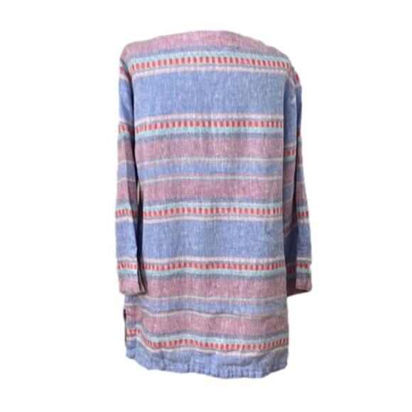 TOMMY BAHAMA PASTELL COLOR LINEN‎ TOP SIZE M - Picture 2 of 7